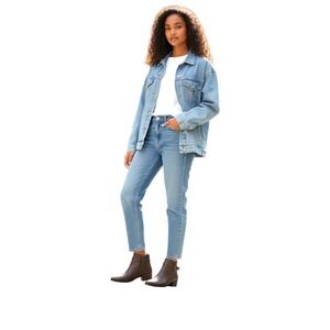 Jones New York Women Brown‎ Faux Leather Ankle Boots Block Heel  Zip Fall Winter